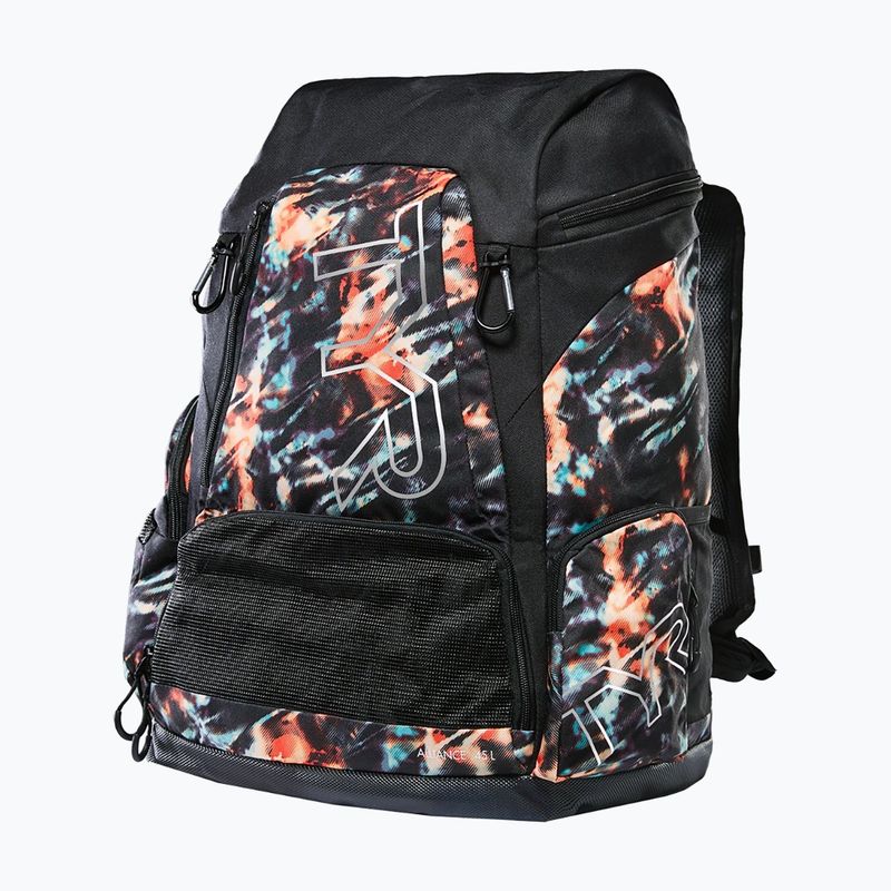 Plavecký batoh Tyr Alliance Validus Printed 45 l orange/aqua/black