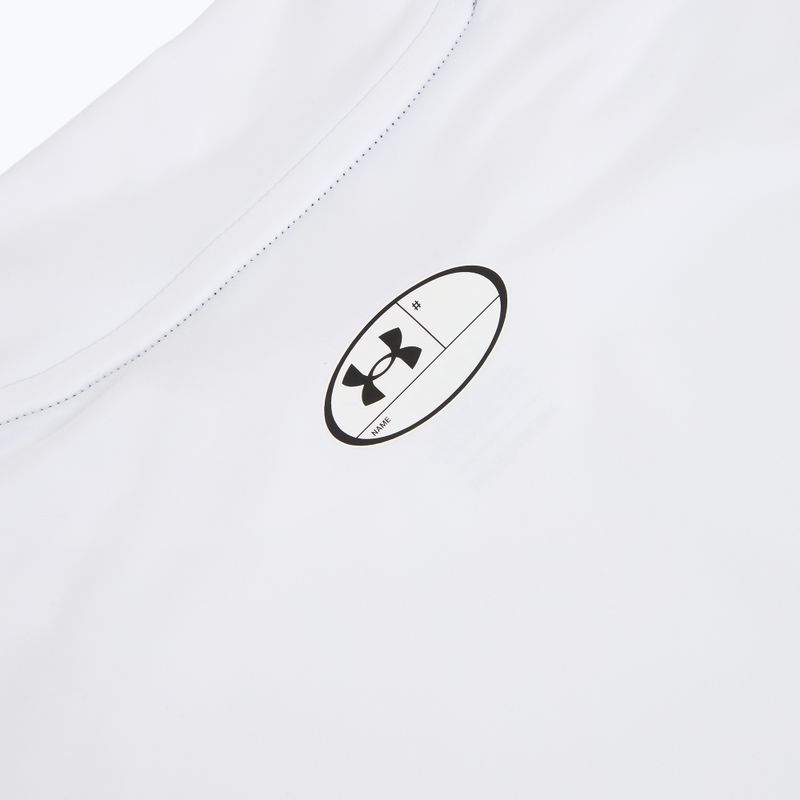 Pánské tréninkové tričko Under Armour HG Armour Comp Mock SL castlerock/white 4