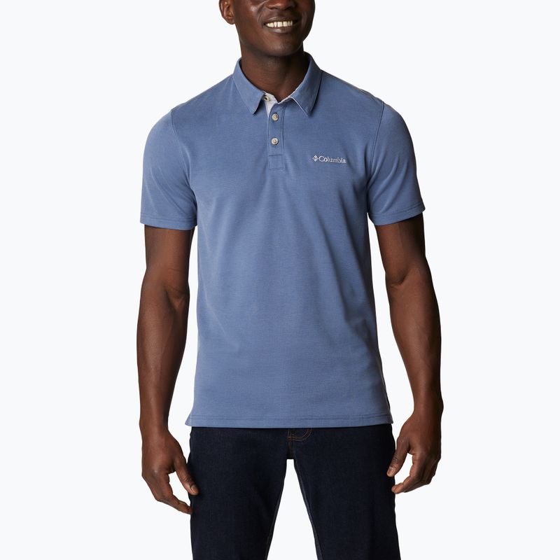 Pánské tričko Columbia Nelson Point Polo dark mountain
