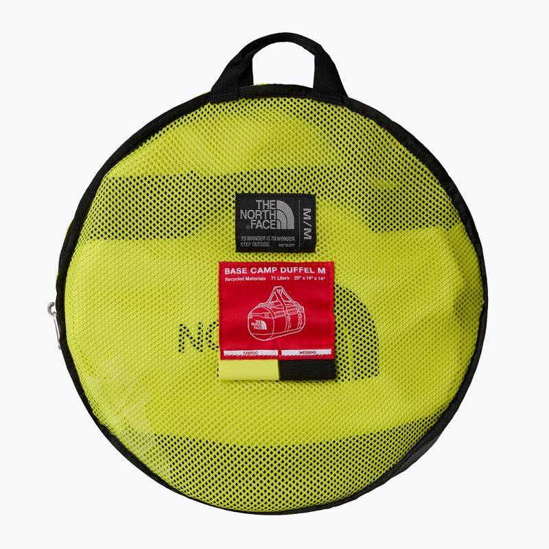 Cestovní taška The North Face Base Camp Duffel M 71 l sulphur spring green/tnf black 3