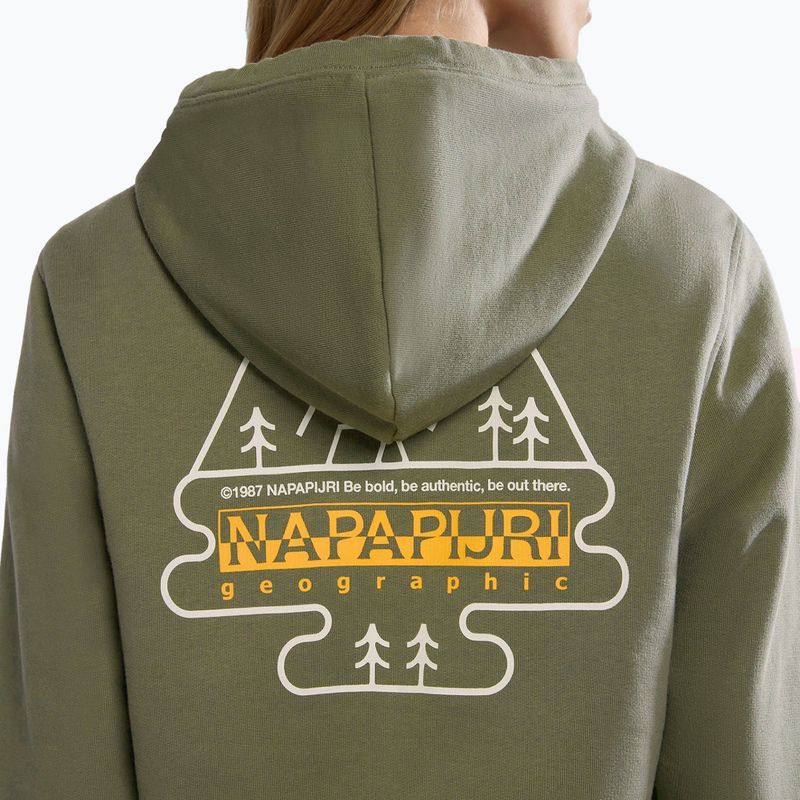 Dámská mikina Napapijri B-Faber green lichen 9