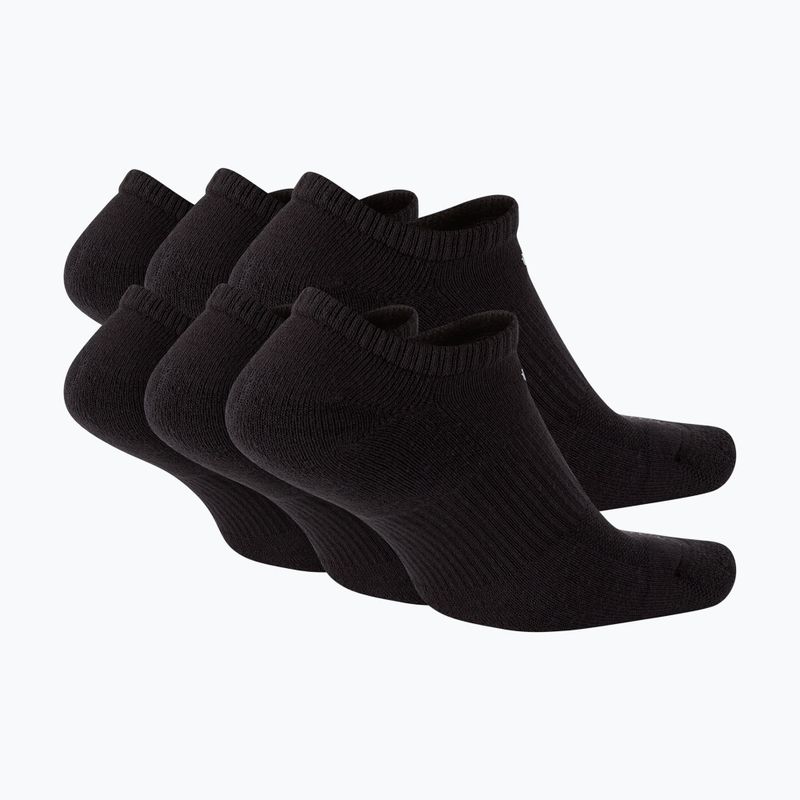 Pánské ponožky Nike Everyday Plus Cushioned No Show 6 párů black/white 6