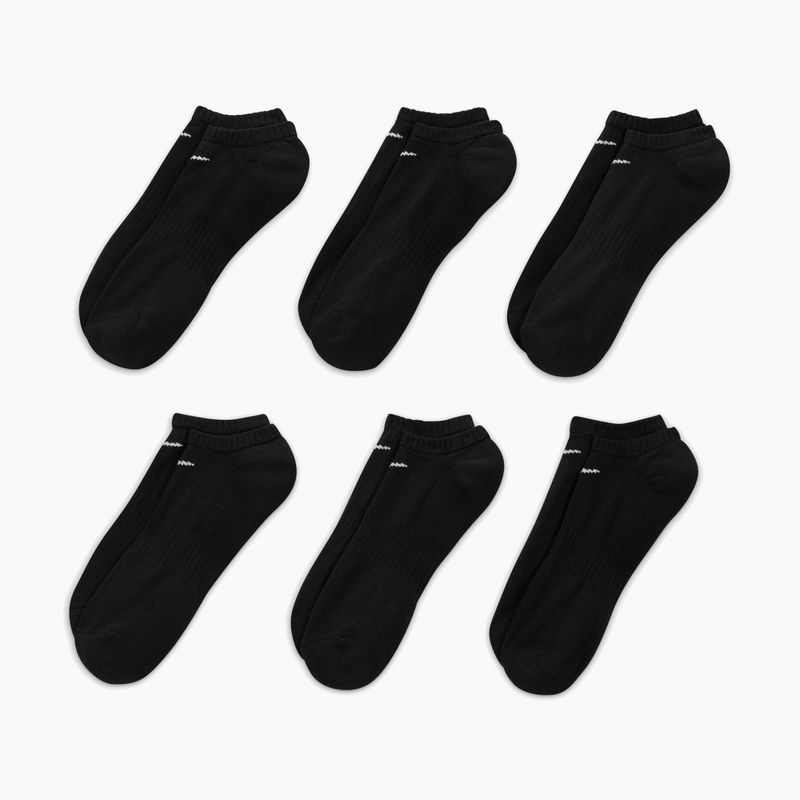 Ponožky Nike Everyday Cushioned No-Show 6 párů black/white 3