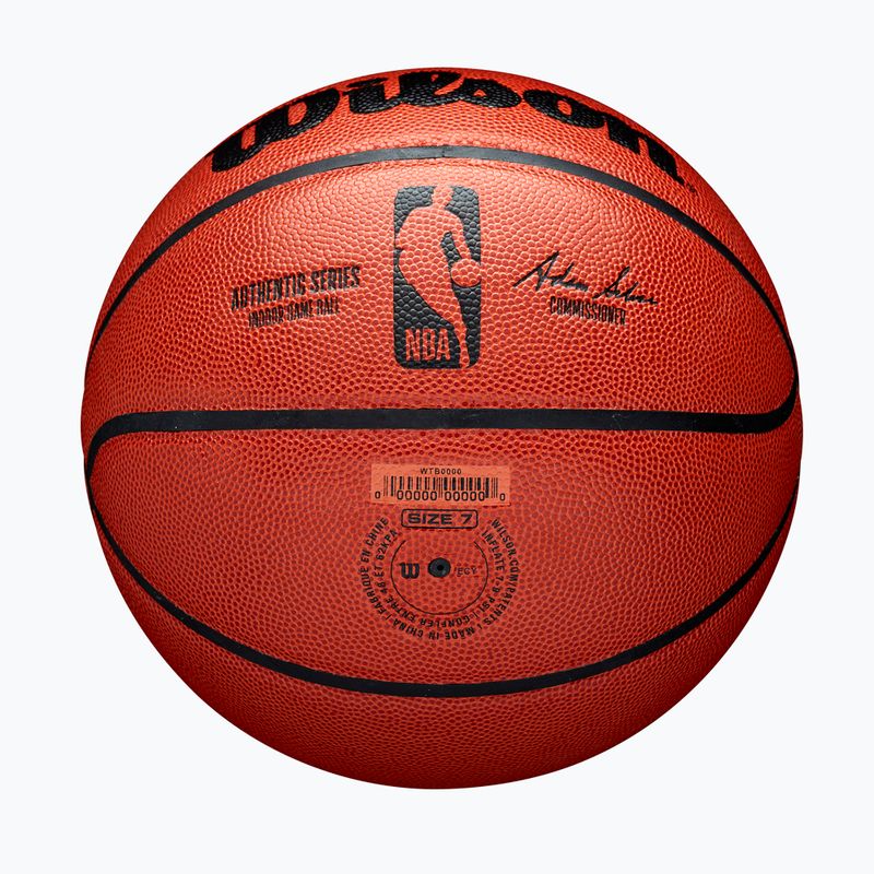 Basketbalový míč Wilson NBA basketball Authentic Indoor orange velikost 5 6