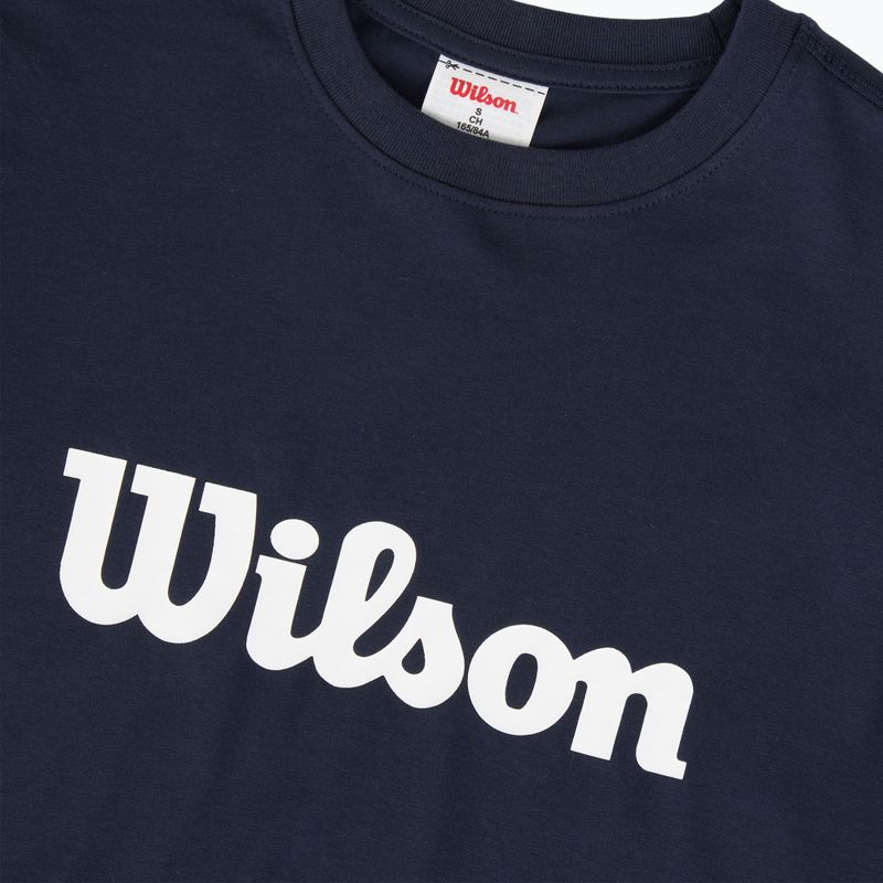 Dámské tenisové tričko Wilson Team Graphic Script W classic navy script 3