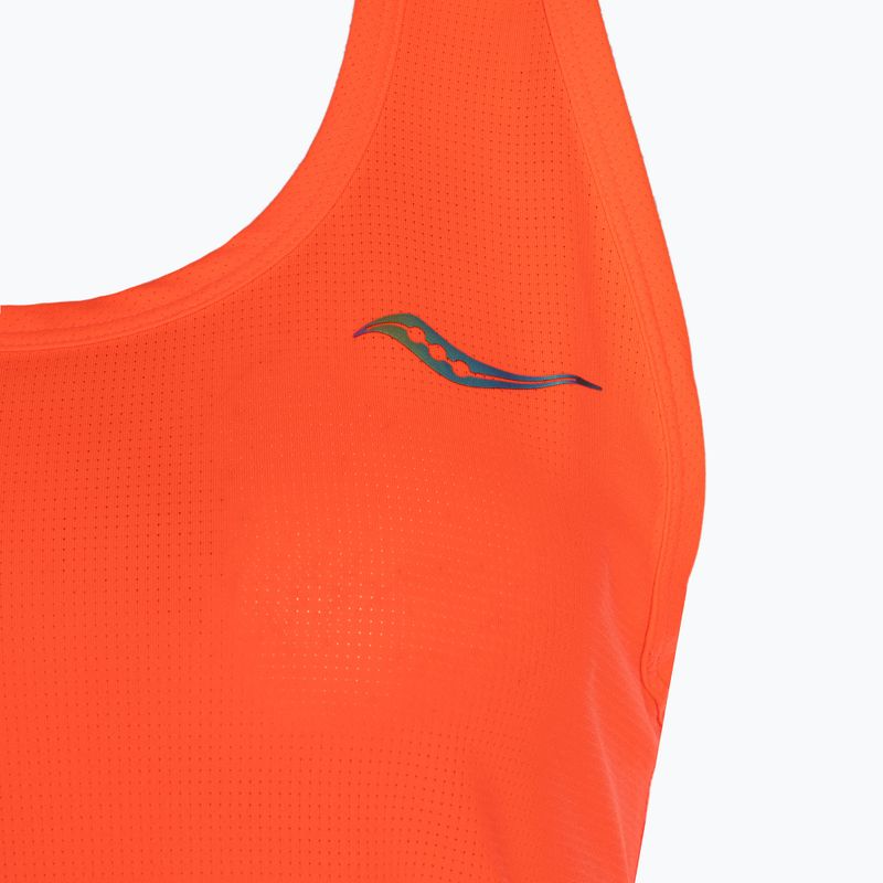 Dámské běžecké tílko tank top tričko   Saucony Stop tričko watch Singlet vizi red 3