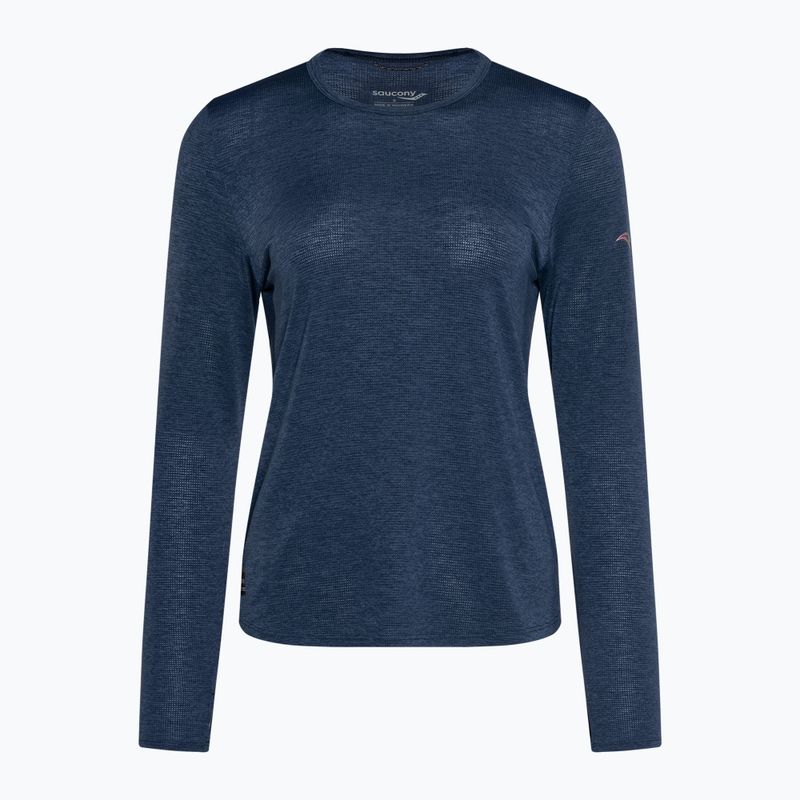 Pánské běžecké tričko Longsleeve Saucony Stop tričko watch navy heather