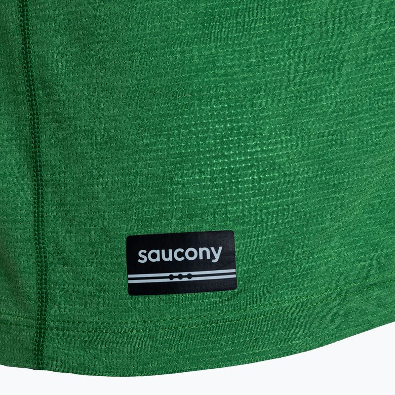 Pánské běžecké tričko Longsleeve Saucony Stopwatch juniper heather 3