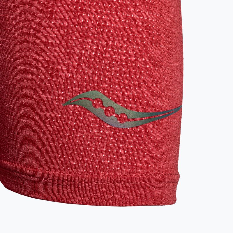 Dámské běžecké tričko Saucony Stopwatch garnet heather 5