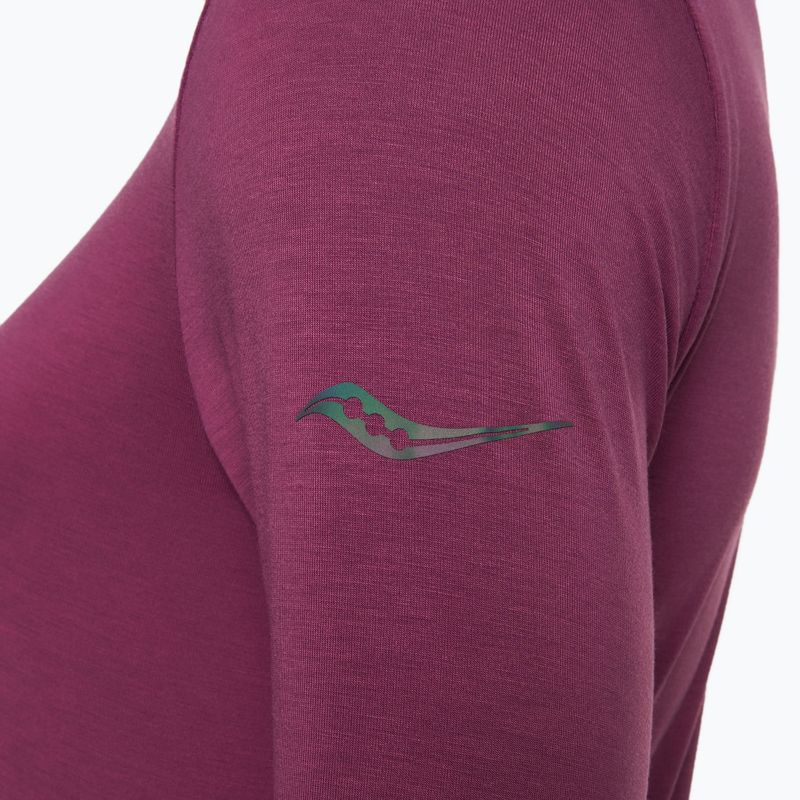 Dámské běžecké tričko longsleeve Saucony Triumph plum 4