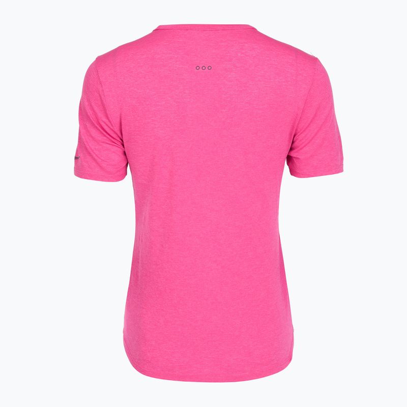 Dámské běžecké tričko Saucony Stopwatch SS fuchsia heather 2