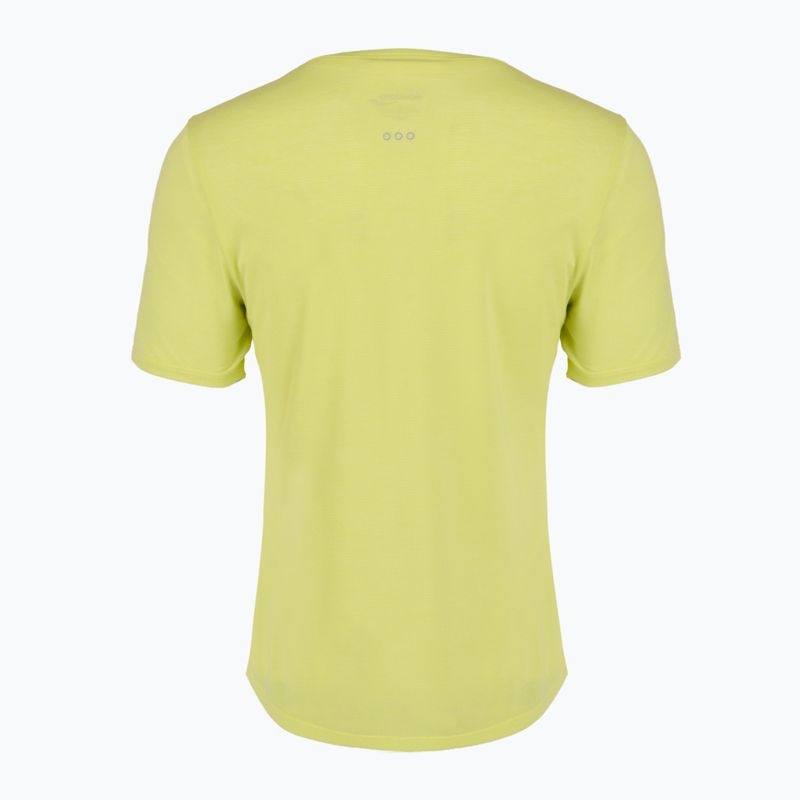 Dámské běžecké tričko Saucony Stopwatch SS sunny lime heather 2