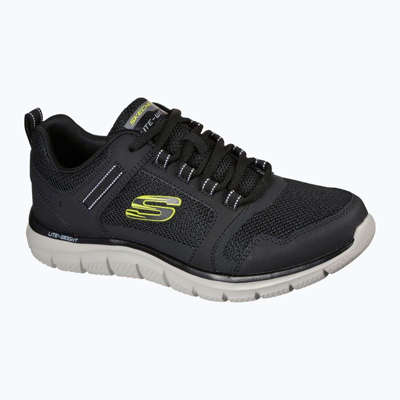 Pánské boty SKECHERS Track Knockhill black/lime 8