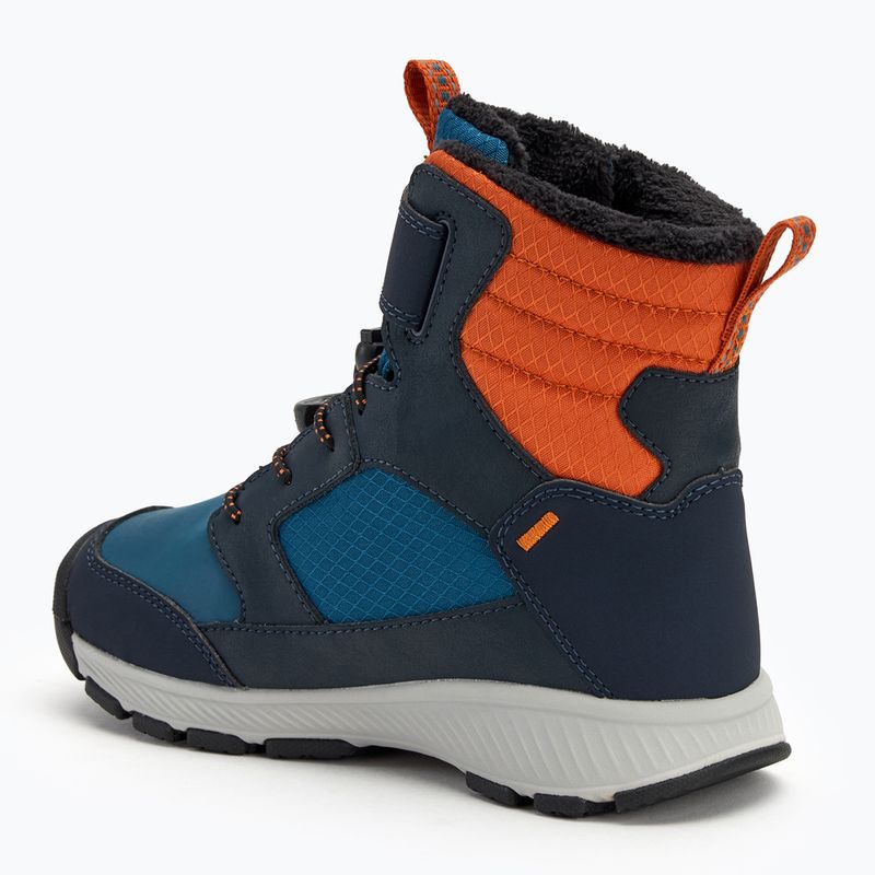 Dětské sněhule KEEN Skua Winter WP sky captain/gold flame 3