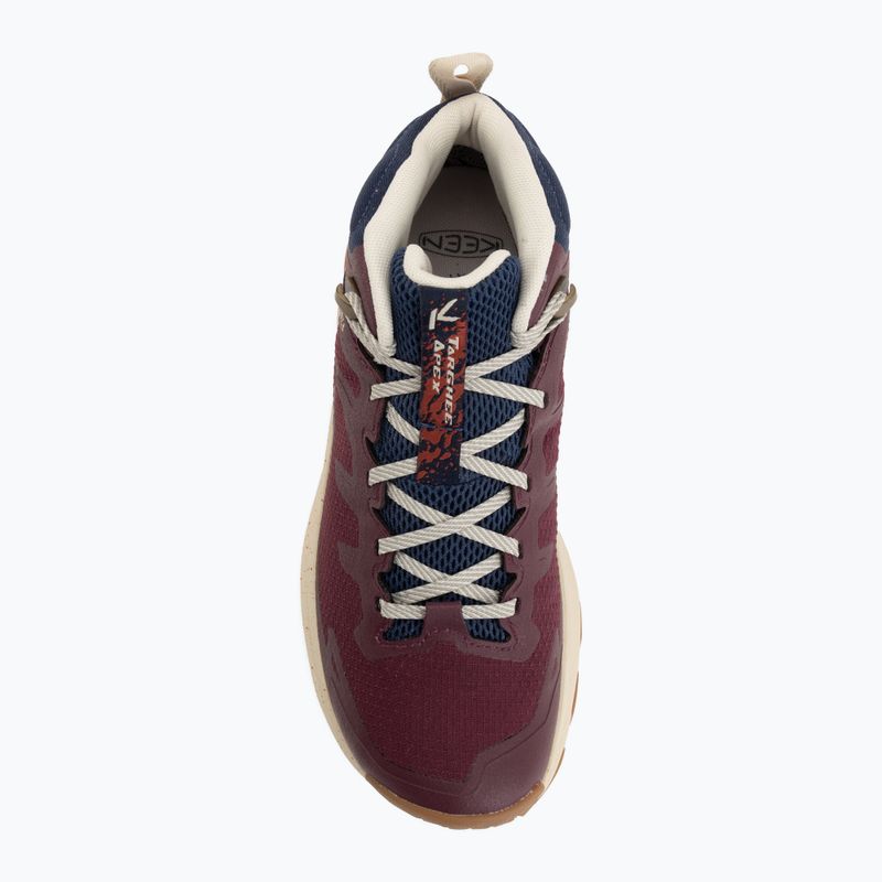 Dámské trekové boty KEEN Targhee Apex Mid Wp fig/burnt brick 5