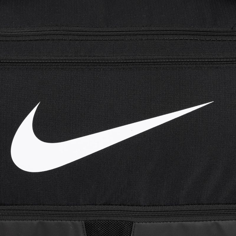 Sportovní taška Nike Brasilia 9.5 60 l black/black/white 4