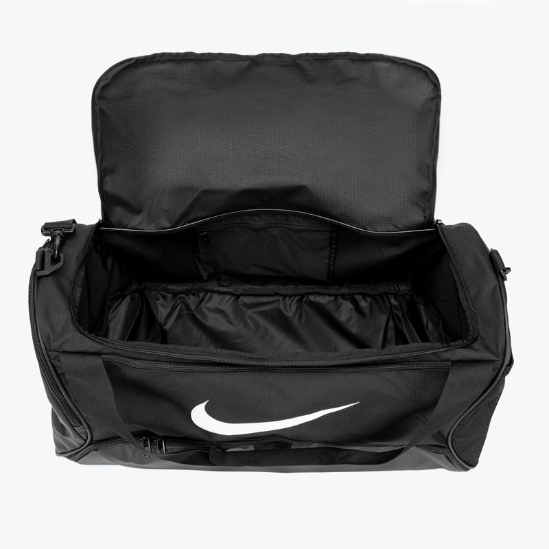 Sportovní taška Nike Brasilia 9.5 60 l black/black/white 8
