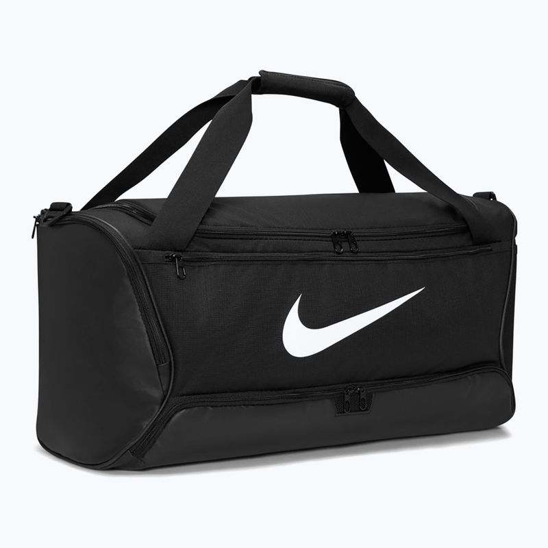 Sportovní taška Nike Brasilia 9.5 60 l black/black/white 9