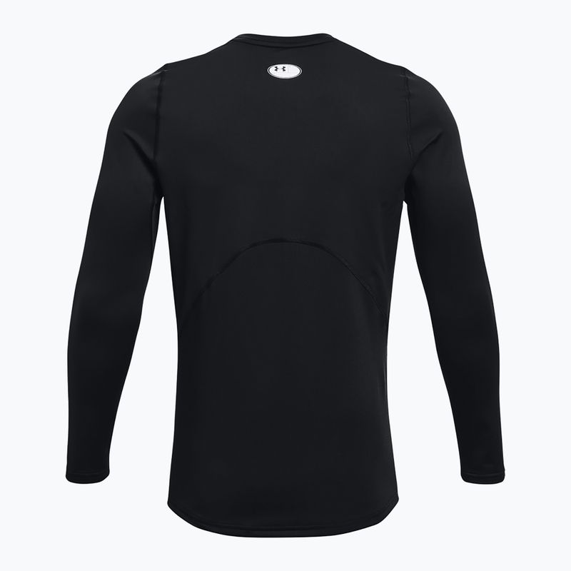 Pánské tréninkové tričko Longsleeve Under Armour CG Armour Fitted Crew black/white 6