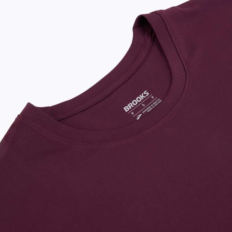 Pánské běžecké tričko Brooks Dash burgundy blaze 3
