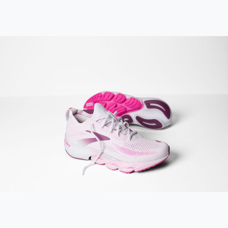 Dámské běžecké boty Brooks Glycerin Flex white/cyber pink/argyle 8