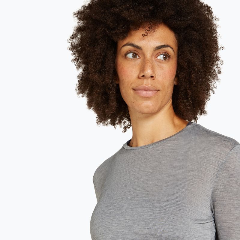 Dámské trekové tričko longsleeve  icebreaker Merino 125 Cool-Lite Sphere III LS Tee metro heather 4