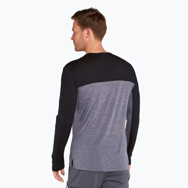 Pánské trekové tričko longsleeve icebreaker Merino 125 Cool-Lite Sphere LS Tee Colour Block graphite 3