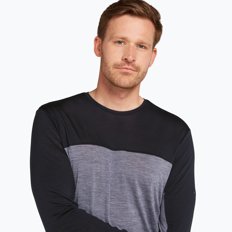 Pánské trekové tričko longsleeve icebreaker Merino 125 Cool-Lite Sphere LS Tee Colour Block graphite 4