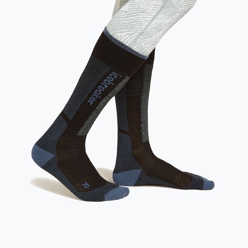 Dámské lyžařské ponožky Icebreaker Merino Ski+ Light OTC black/dawn/graphite 2