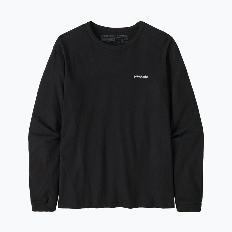 Dámské tričko Longsleeve Patagonia P-6 Logo Responsibili-Tee black 3