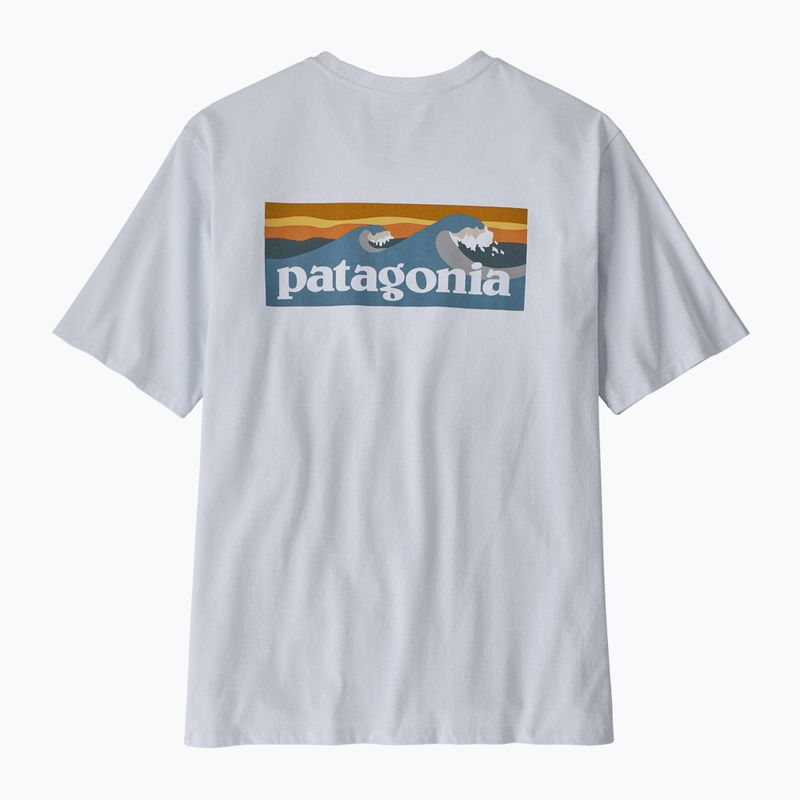Pánské tričko Patagonia Boardshort Logo Pocket Responsibili white 7