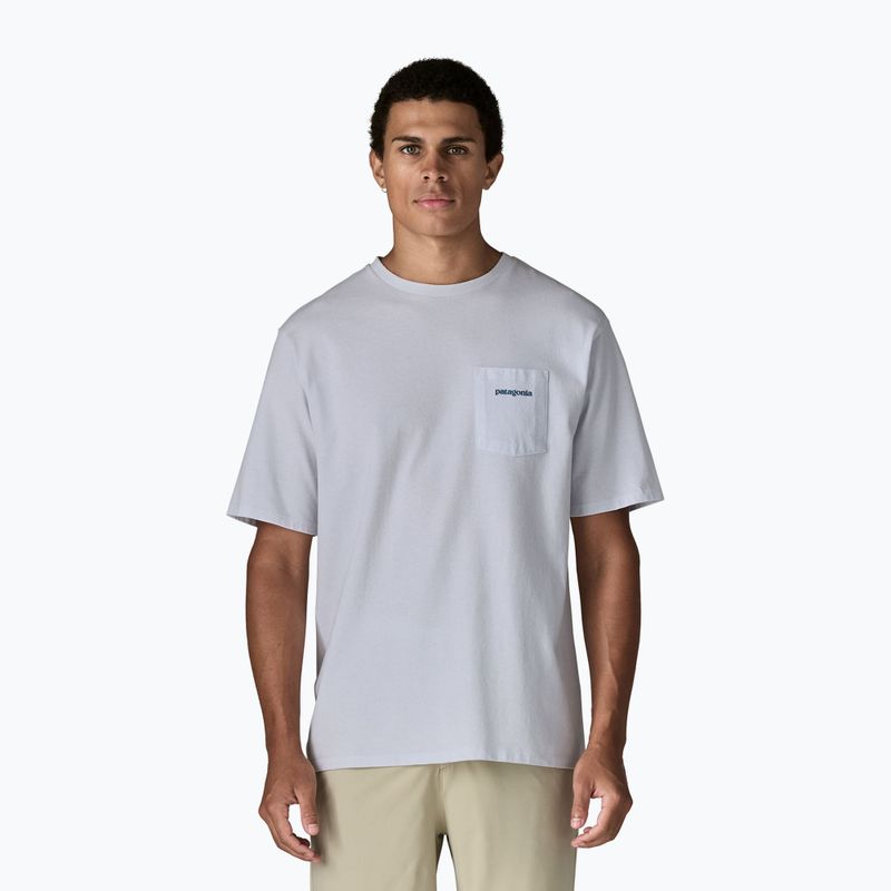 Pánské tričko Patagonia Boardshort Logo Pocket Responsibili white