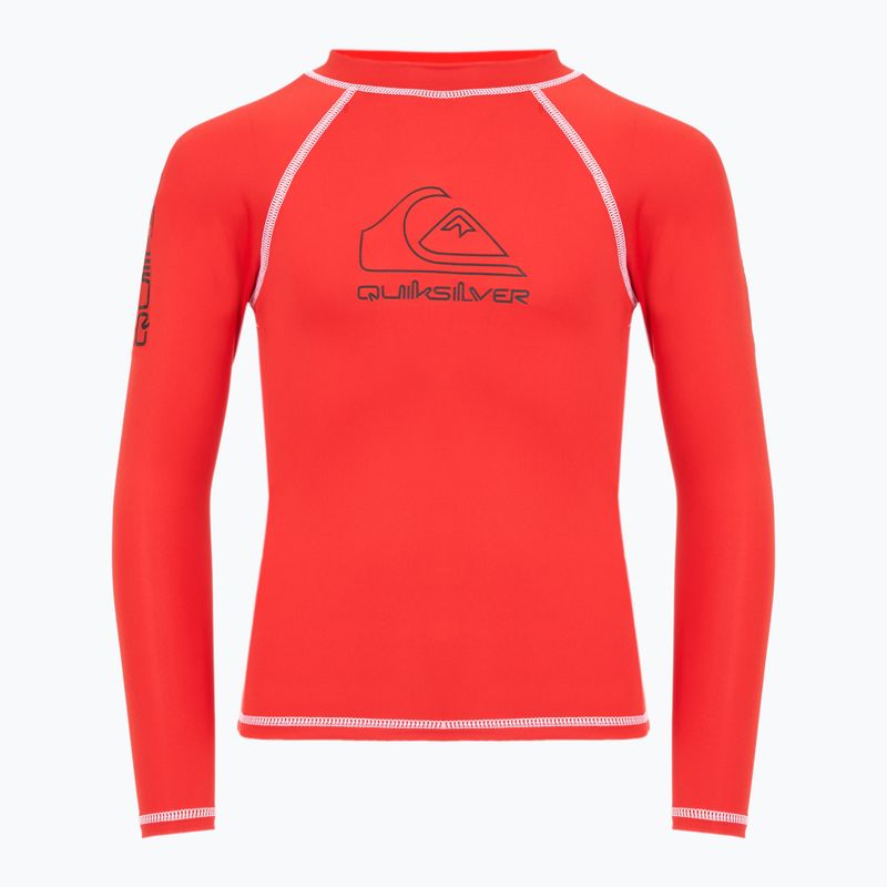 Dětské plavecké tričko Longsleeve Quiksilver On Tour red