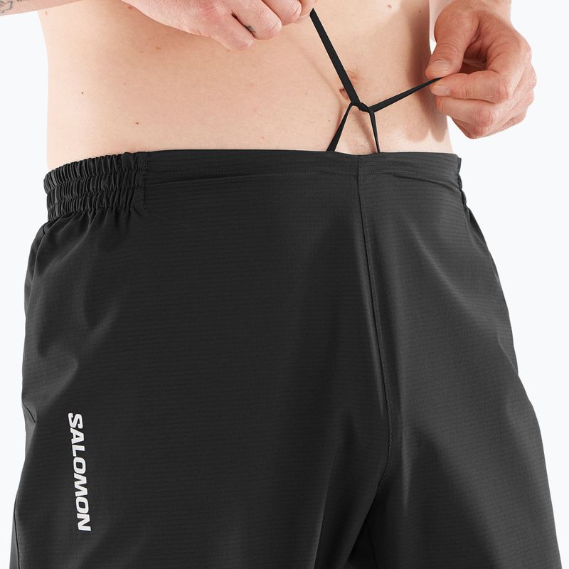 Pánské běžecké kalhoty Salomon Bonatti Trail deep black 3