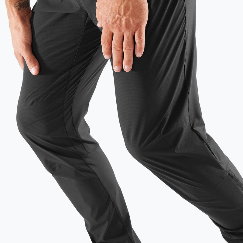 Pánské běžecké kalhoty Salomon Bonatti Trail deep black 4