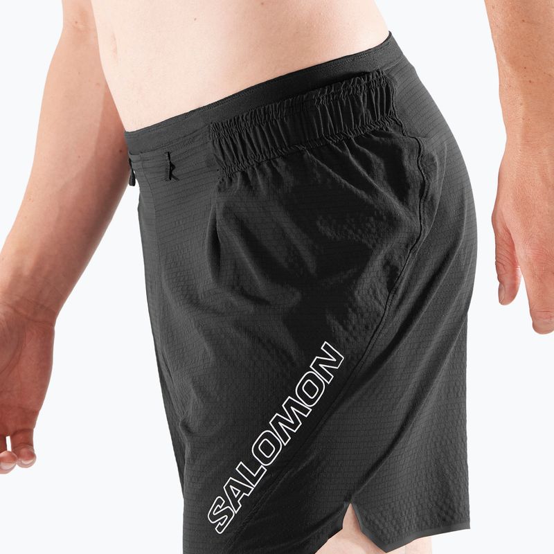 Pánské běžecké šortky Salomon Sense Aero 5" black 4