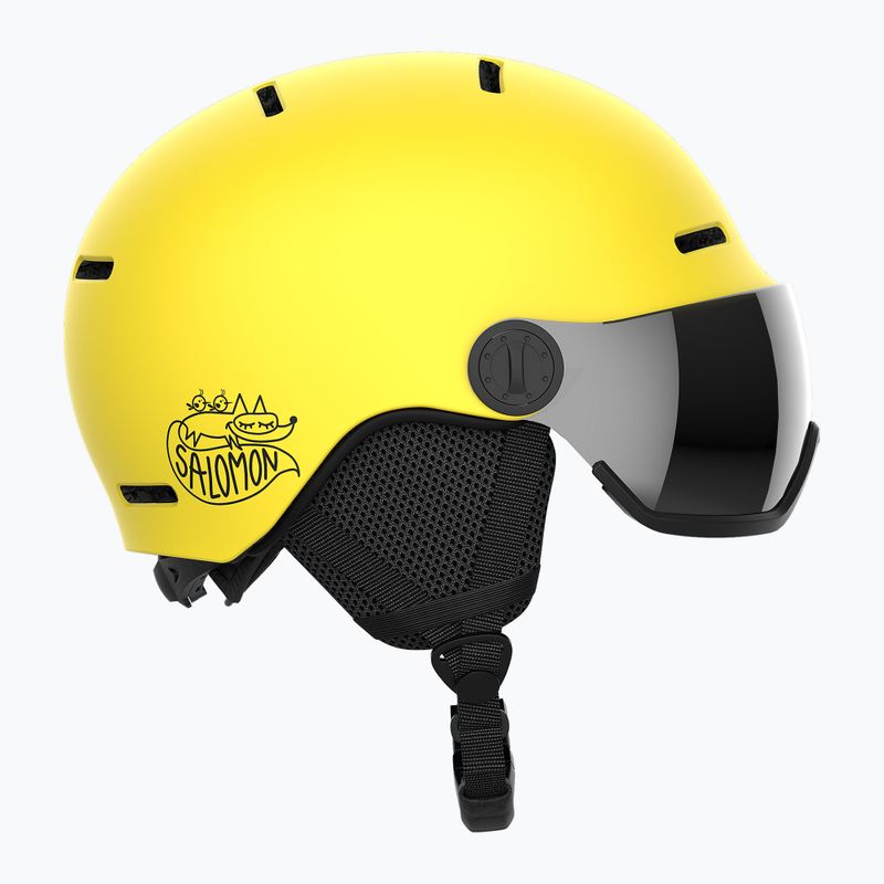 Dětská lyžařská helma Salomon Orka Visor vibrant yellow 6