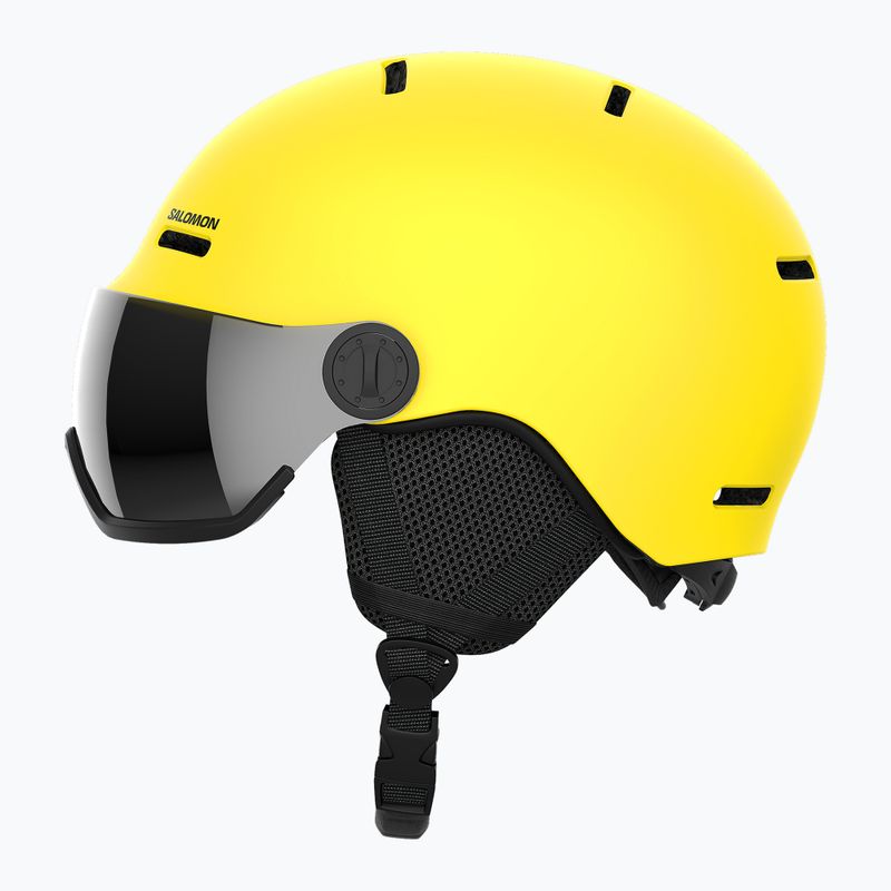Dětská lyžařská helma Salomon Orka Visor vibrant yellow 7