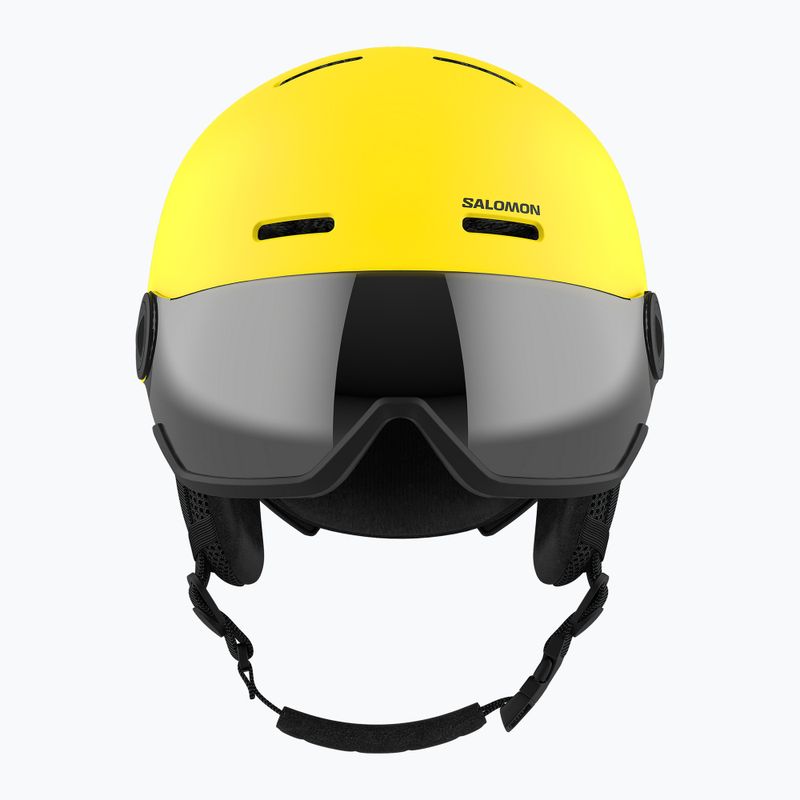 Dětská lyžařská helma Salomon Orka Visor vibrant yellow 8