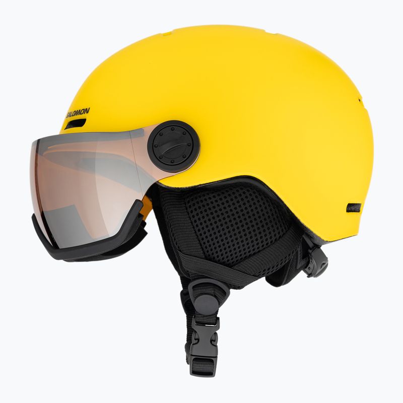 Dětská lyžařská helma Salomon Orka Visor vibrant yellow 5