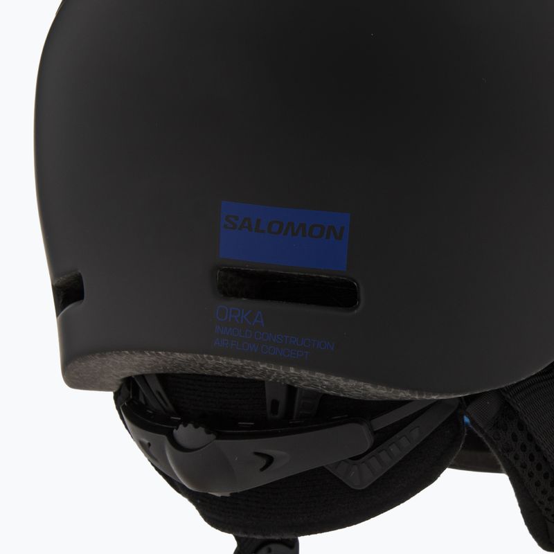 Dětská  lyžařská helma  Salomon Orka Visor black 8