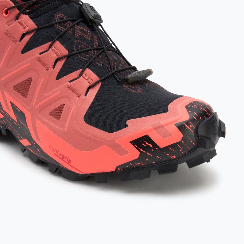 Pánské běžecké boty Salomon Spikecross 6 GTX cow hide/black/neon flame 7