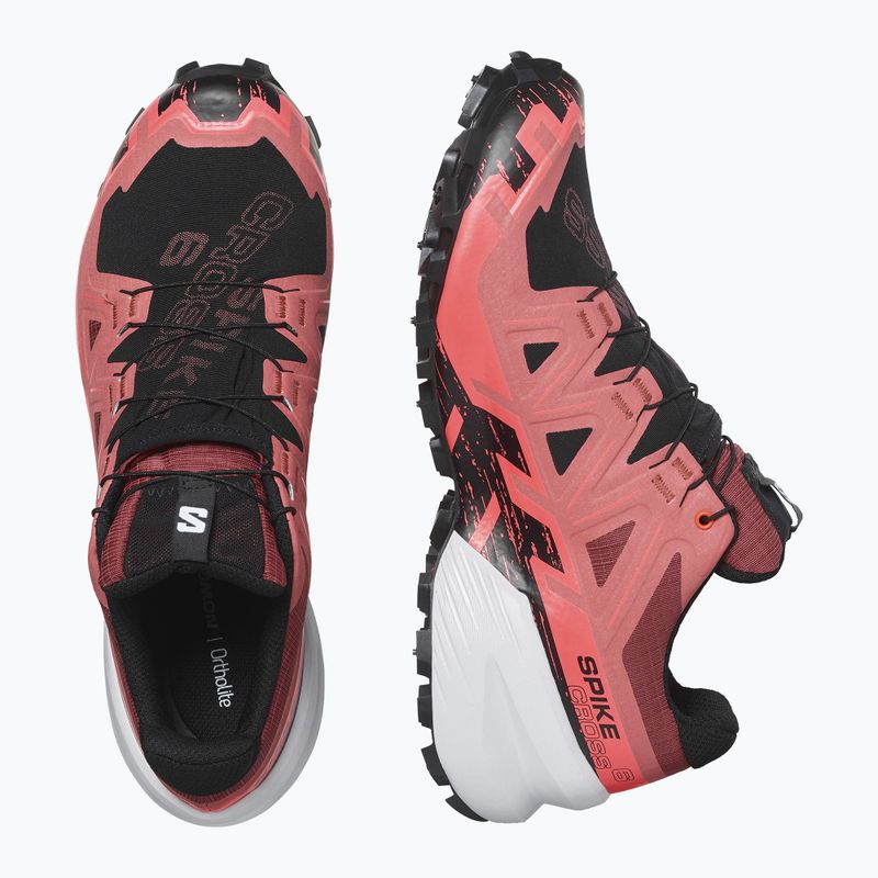 Pánské běžecké boty Salomon Spikecross 6 GTX cow hide/black/neon flame 12