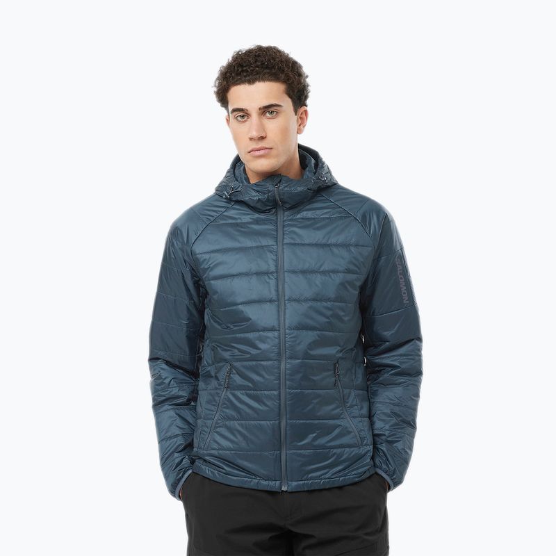 Pánská péřová bunda Salomon Outline Hd midnight navy