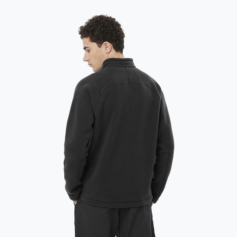 Pánská trekingová mikina Salomon Chroma Fleece Hz deep black 2