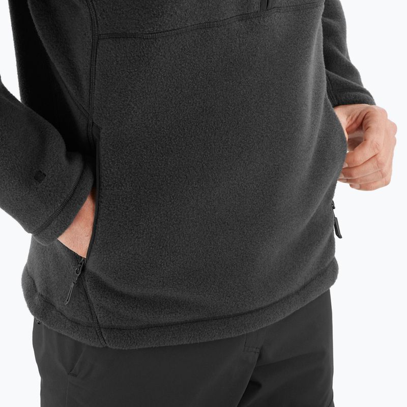 Pánská trekingová mikina Salomon Chroma Fleece Hz deep black 5