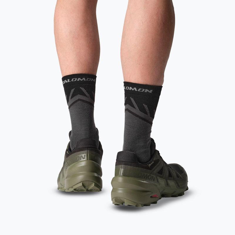 Pánské běžecké boty Salomon Speedcross 6 GTX black/peat/deep lichen green 10
