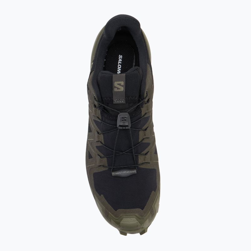 Pánské běžecké boty Salomon Speedcross 6 GTX black/peat/deep lichen green 5