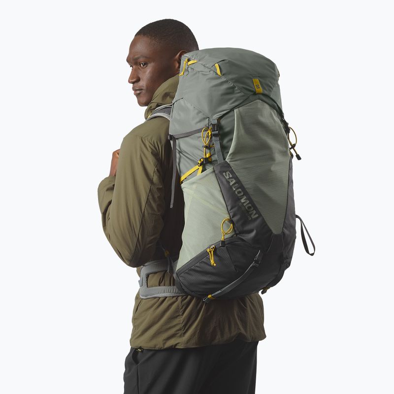 Pánský turistický batoh Salomon Aerotrek 40 l M-L sedona sage/seagrass/nine iron 4