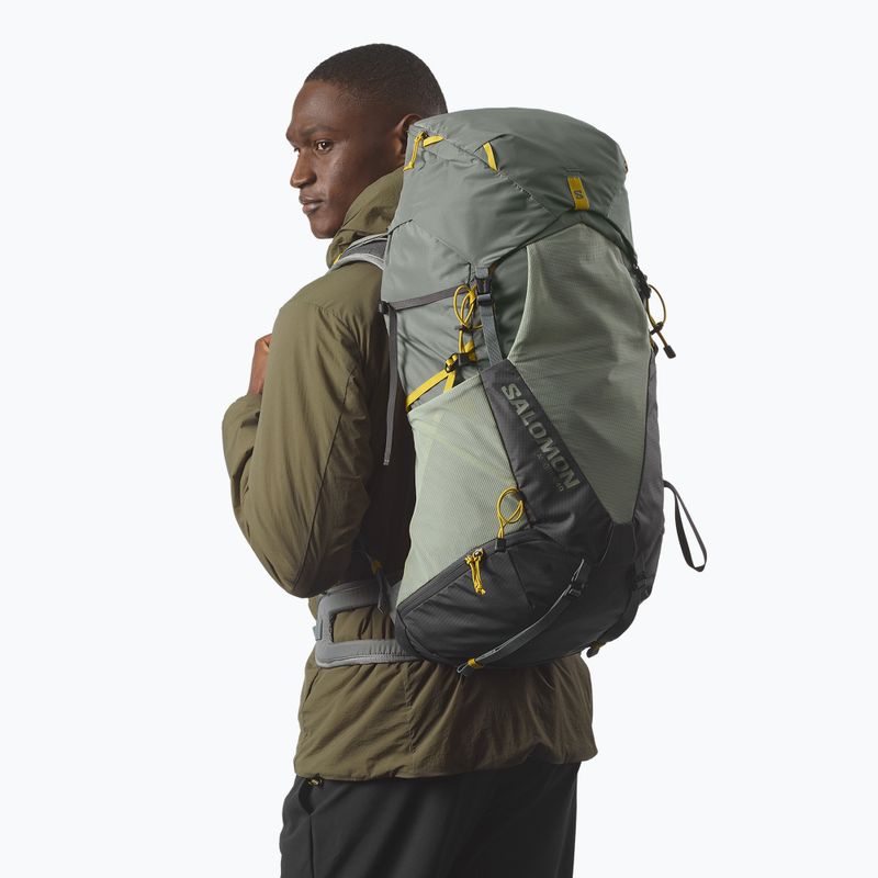 Pánský turistický batoh Salomon Aerotrek 40 l S-M sedona sage/seagrass/nine iron 4